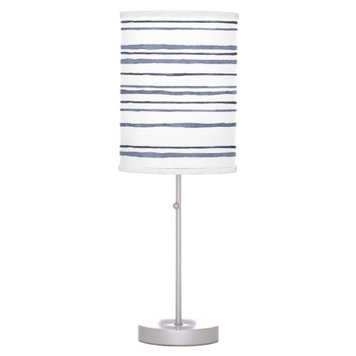 Blue Beach Stripes Table Lamp