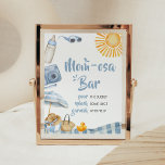 Blue Beach Summer Baby Shower Mom Osa Bar Poster<br><div class="desc">Make your event special with this Baby Bash Baby Shower with our cute and lovely printable Mom Osa Bar Sign featuring adorable Boy Beach Baby Shower theme. Download,  personalize,  and create lasting memories with this perfect touch for your joyous celebration!

BS746</div>