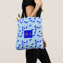 blue beach umbrella repeat pattern monogram