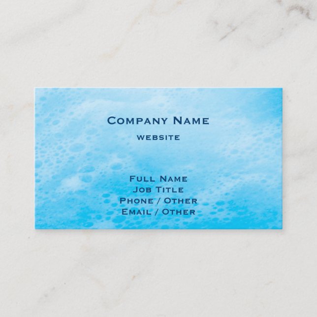 Blue Beach Waves Business Card (Front)