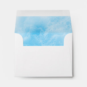 Blue Beach Waves RSVP Envelope