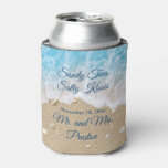 Blue Beach Waves Sandy Toes Cooler at Zazzle