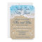 Blue Beach Waves Wedding Invitation