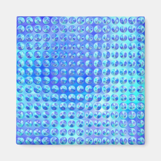 Blue Beads Magnet (Front)