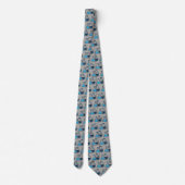 Blue Beakers Chemistry Design Necktie (Back)