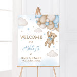 Blue Bear Baby Shower Welcome Poster<br><div class="desc">Make your event special with this Teddy Bear Baby Shower with our cute and lovely printable Welcome Sign Sign featuring adorable Boho Baby Shower theme. Download,  personalize,  and create lasting memories with this perfect touch for your joyous celebration!

BS504</div>