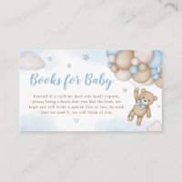 Blue Bear Balloons Baby Shower Books for Baby