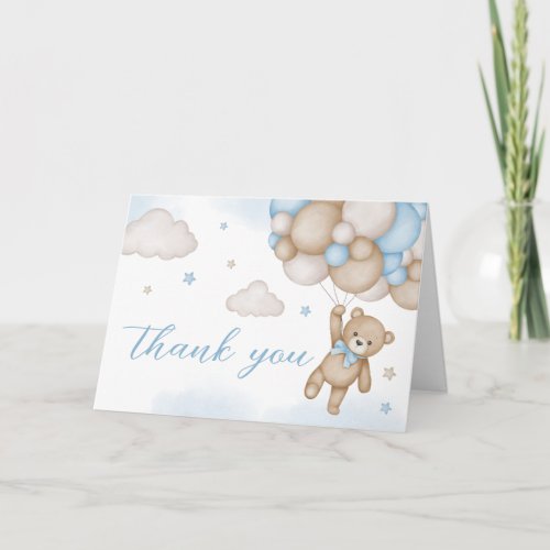 Blue Bear Balloons Baby Shower 