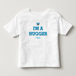 Blue Bear I'm A Hugger Toddler Boy T-Shirt