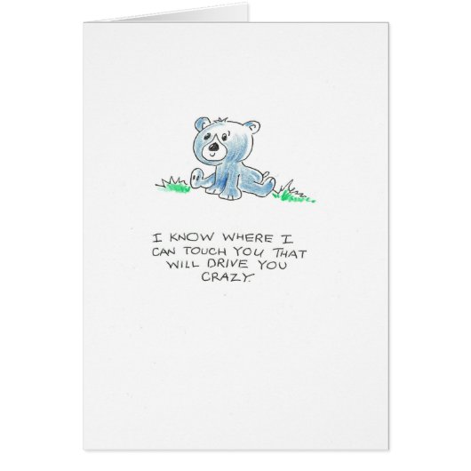 Blue bear touch cards (Front)