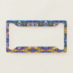 Blue Beast Running License Plate Frame