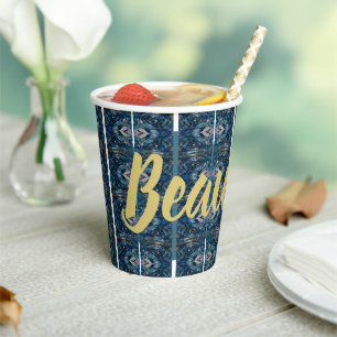 Blue Beautiful Party Cups by Poet Adiela Akoo -