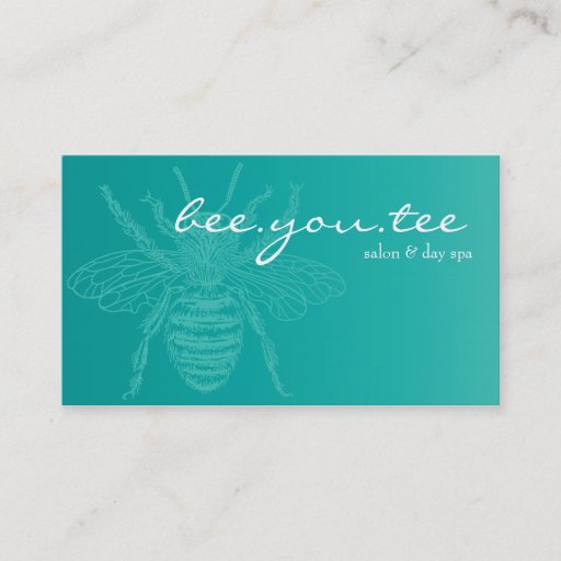 Customizable Blue Bee Bizcard Business Card