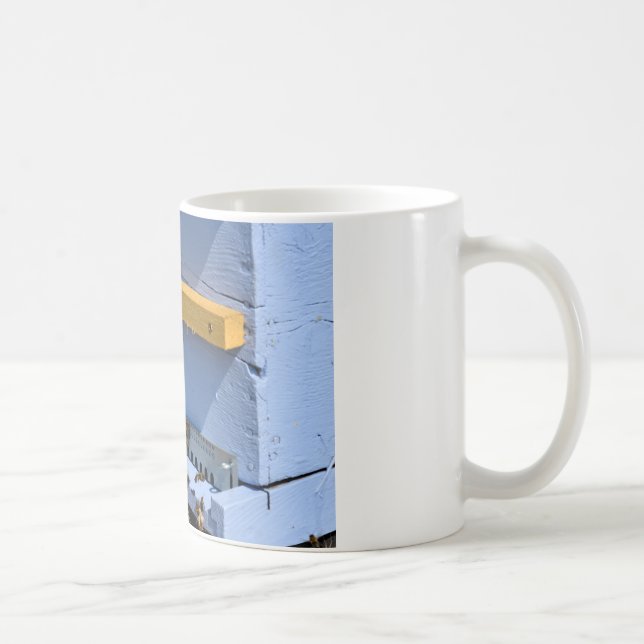 Blue beehive coffee mug (Right)