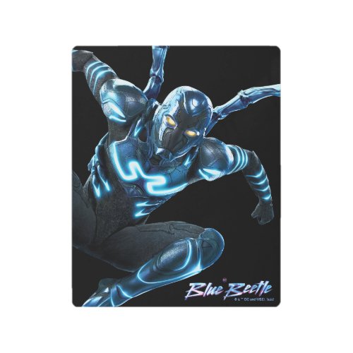 Blue Beetle Leaping Character Art