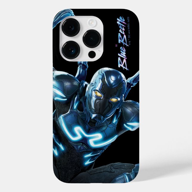 Blue Beetle Leaping Character Art Case-Mate iPhone Case (Back)