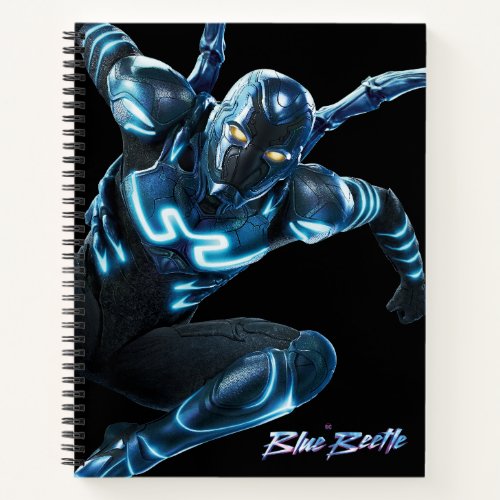 Blue Beetle Leaping Character Art Notebook