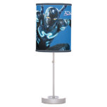 Blue Beetle Leaping Character Art Table Lamp at Zazzle