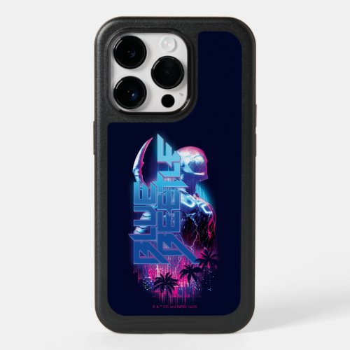 Blue Beetle Retrowave City Lights OtterBox iPhone 14 Pro Case