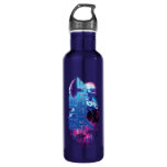 Blue Beetle Retrowave City Lights Stainless Steel Water Bottle at Zazzle