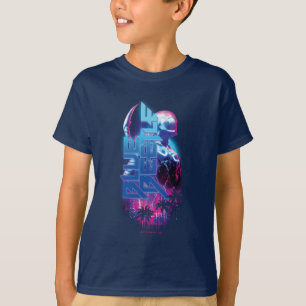 Blue Beetle Retrowave City Lights T-Shirt
