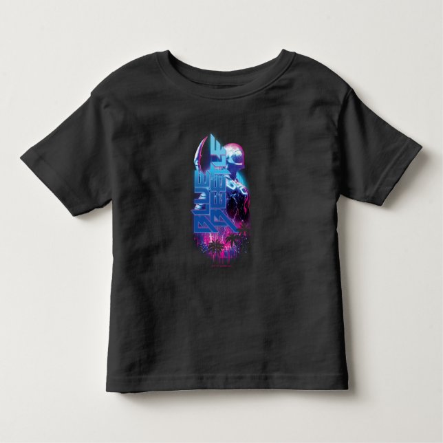 Blue Beetle Retrowave City Lights Toddler T-shirt (Front)