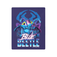 Blue Beetle Retrowave City Sunset
