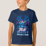 Blue Beetle Retrowave City Sunset T-shirt at Zazzle