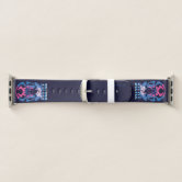 Blue Beetle Leaping Character Art Apple Watch Band