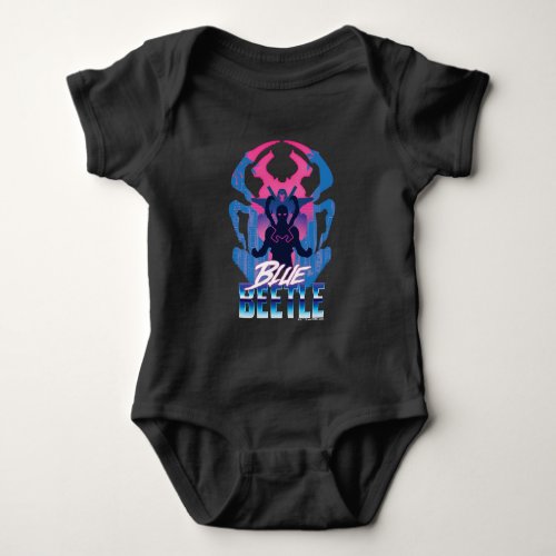 Blue Beetle Retrowave Versus Graphic Baby Bodysuit