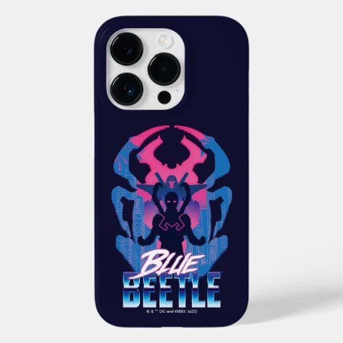Blue Beetle Retrowave Versus Graphic Case_Mate iPhone 14 Pro Case