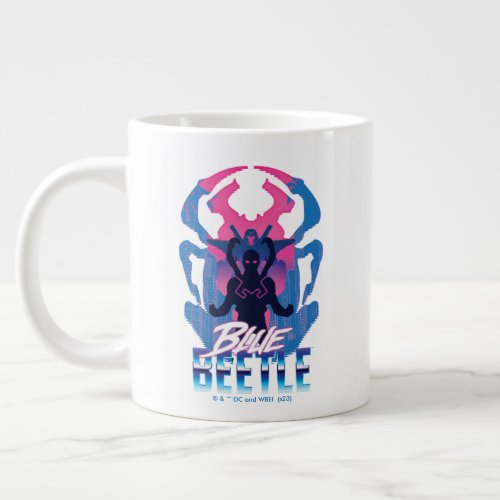 Blue Beetle Retrowave Versus Graphic Giant Coffee Mug