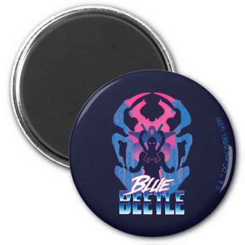Blue Beetle Retrowave Versus Graphic Magnet