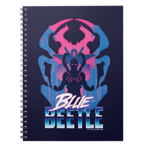 Blue Beetle Retrowave Versus Graphic Notebook