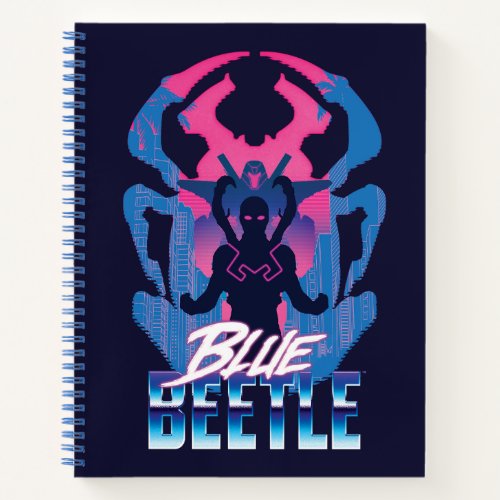 Blue Beetle Retrowave Versus Graphic Notebook