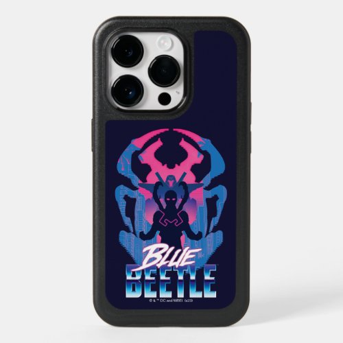 Blue Beetle Retrowave Versus Graphic OtterBox iPhone 14 Pro Case