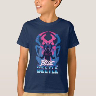Blue Beetle Retrowave Versus Graphic T-Shirt