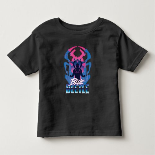 Blue Beetle Retrowave Versus Graphic Toddler T_shirt