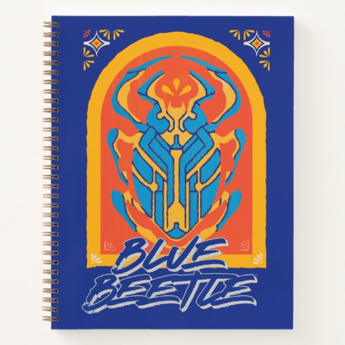Blue Beetle Scarab Talavera Graphic Notebook