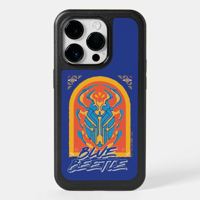 Blue Beetle Scarab Talavera Graphic Otterbox iPhone Case (Back)