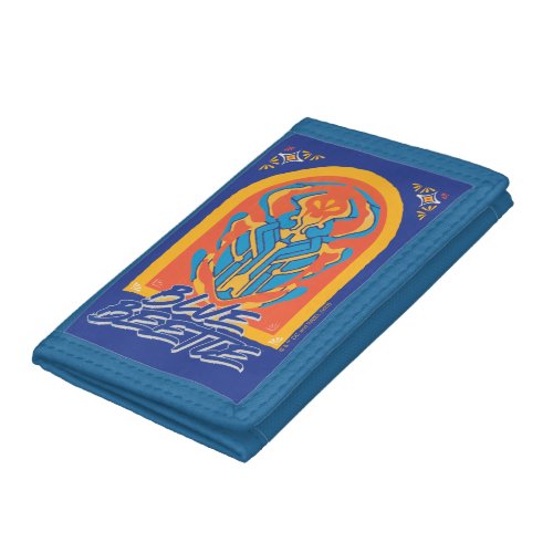 Blue Beetle Scarab Talavera Graphic Trifold Wallet