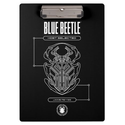 Blue Beetle Scarab Tech Graphic Clipboard