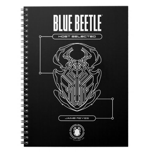Blue Beetle Scarab Tech Graphic Notebook