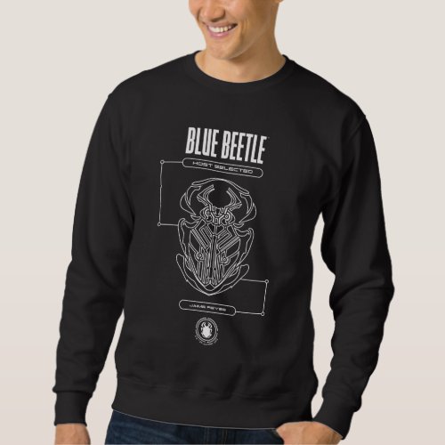 Blue Beetle Scarab Tech Graphic Sweatshirt