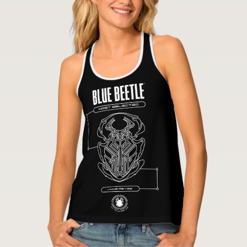 Blue Beetle Scarab Tech Graphic Tank Top