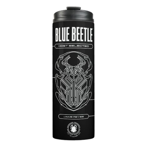 Blue Beetle Scarab Tech Graphic Thermal Tumbler