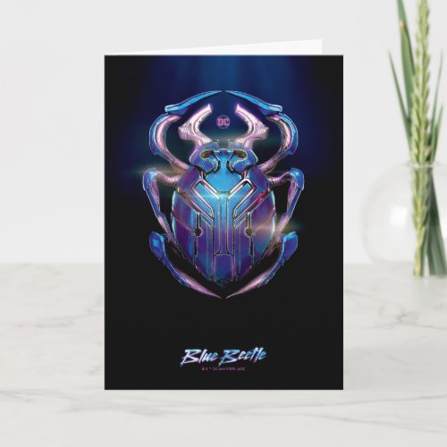 Blue Beetle Scarab Theatrical Poster Card
