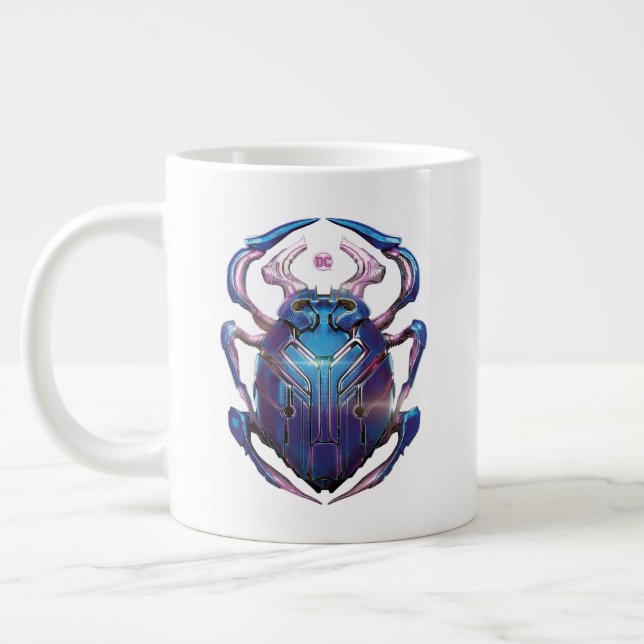 Blue Beetle Scarab Theatrical Poster Giant Coffee Mug (Left)