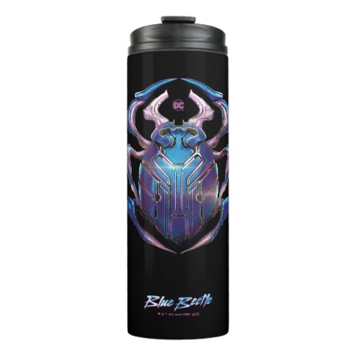 Blue Beetle Scarab Theatrical Poster Thermal Tumbler