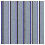 [ Thumbnail: Blue, Beige, Black, and Light Slate Gray Colored Fabric ]
